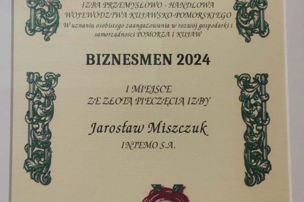 Jarosław Miszczuk z tytułem Biznesmena Roku 2024!